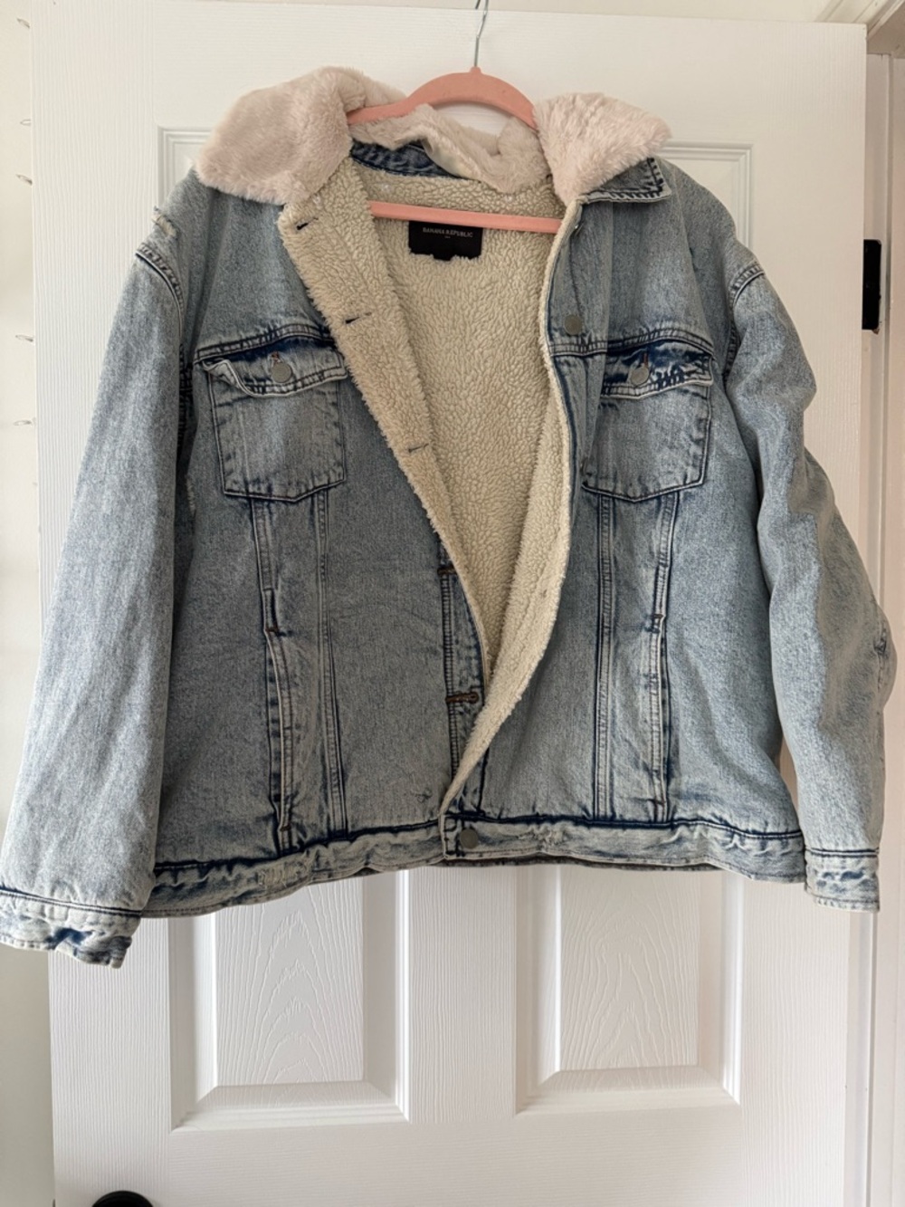 Banana Republic Black Label on Cream Sherpa Lining